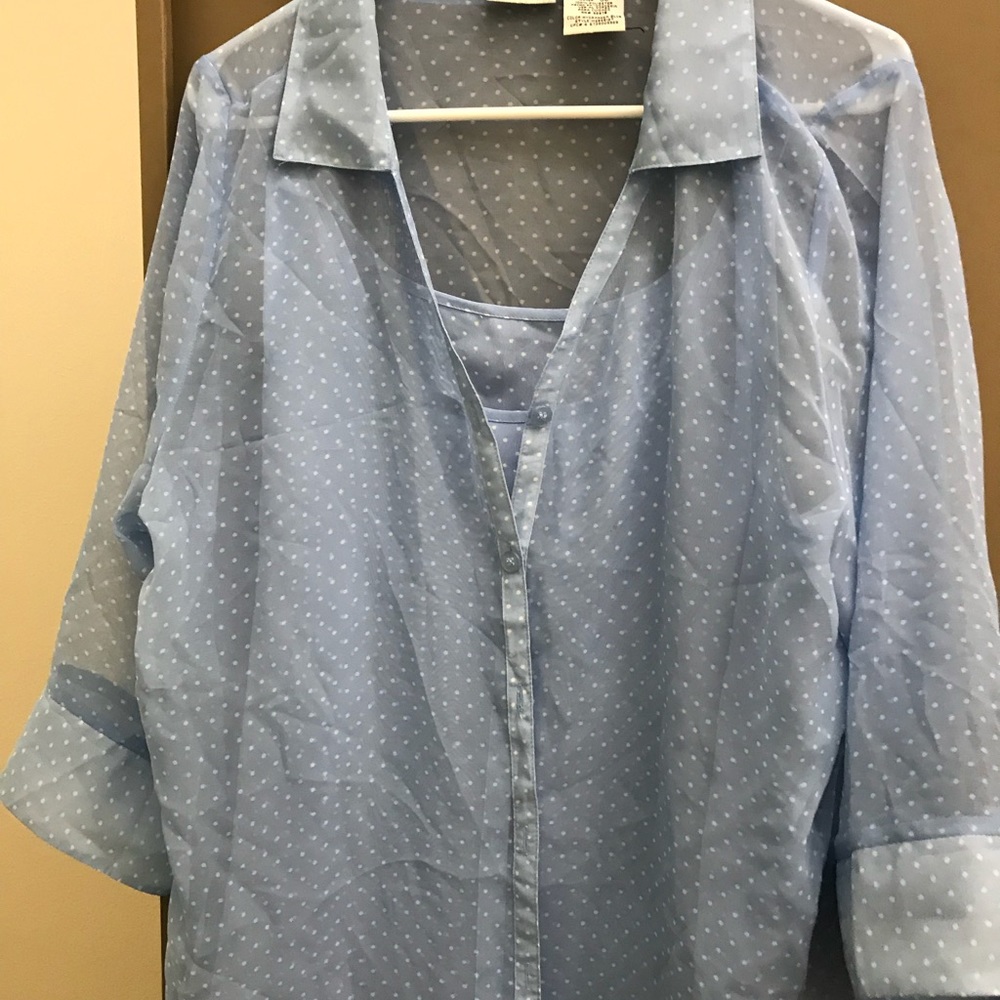 Blouse with matching tank top